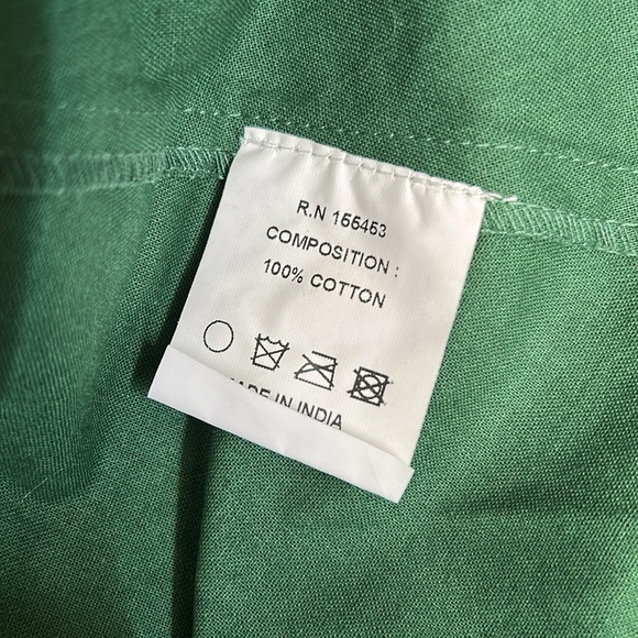 Elizabeth Wilson Designs Jillian Green Fit & Flare Wrap Dress Sz S MISSING SASH - Picture 6 of 12